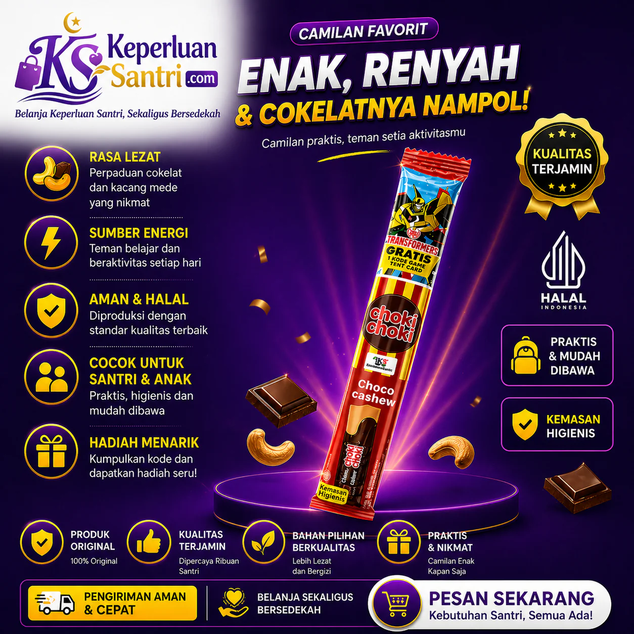 Choki Choki Choco Cashew – Satuan