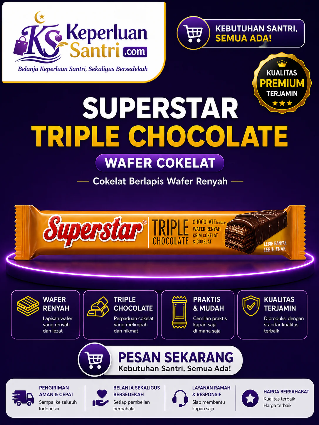 Superstar Roma Triple Chocolate – Satuan
