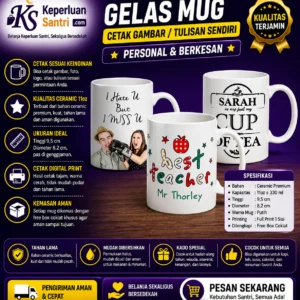Gelas Mug Custom – Cetak Gambar / Tulisan Sendiri