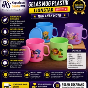 Gelas Mug Plastik Lion Star