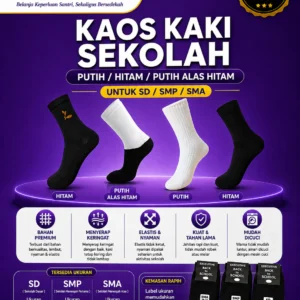Kaos Kaki Sekolah SD / SMP / SMA / Pramuka