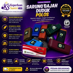 Sarung Polos Gajah Duduk
