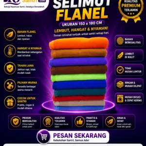 Selimut Flanel Polos