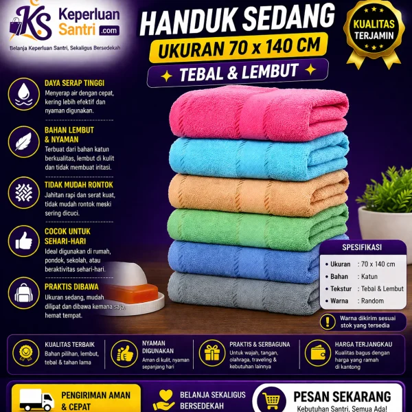 Handuk sedang 70x140cm